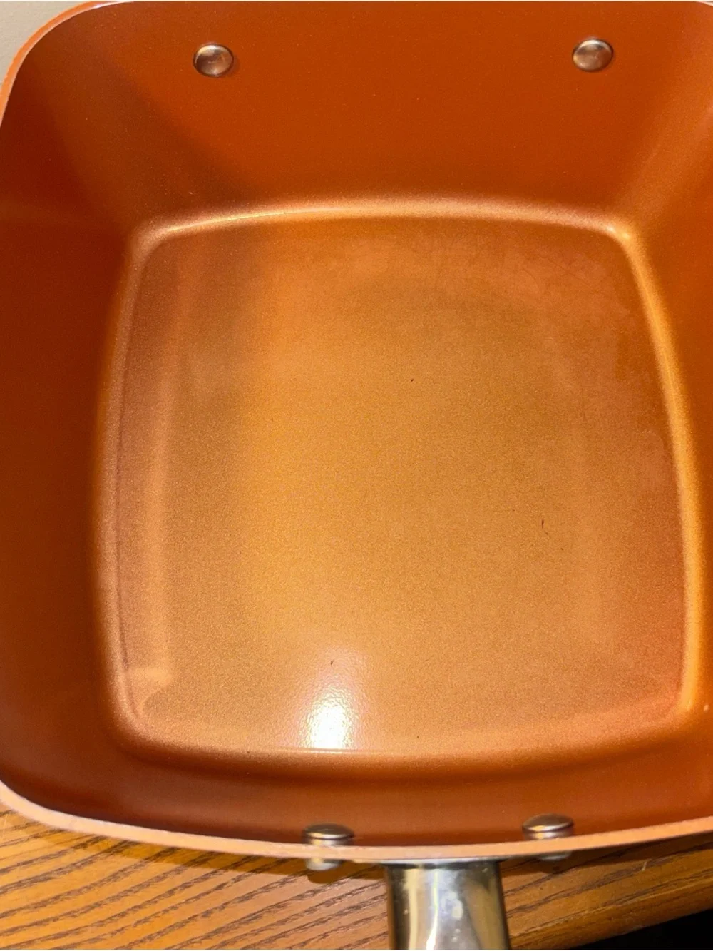 Copper Chef Square Nonstick Pan with Glass Lid - Copper Tone